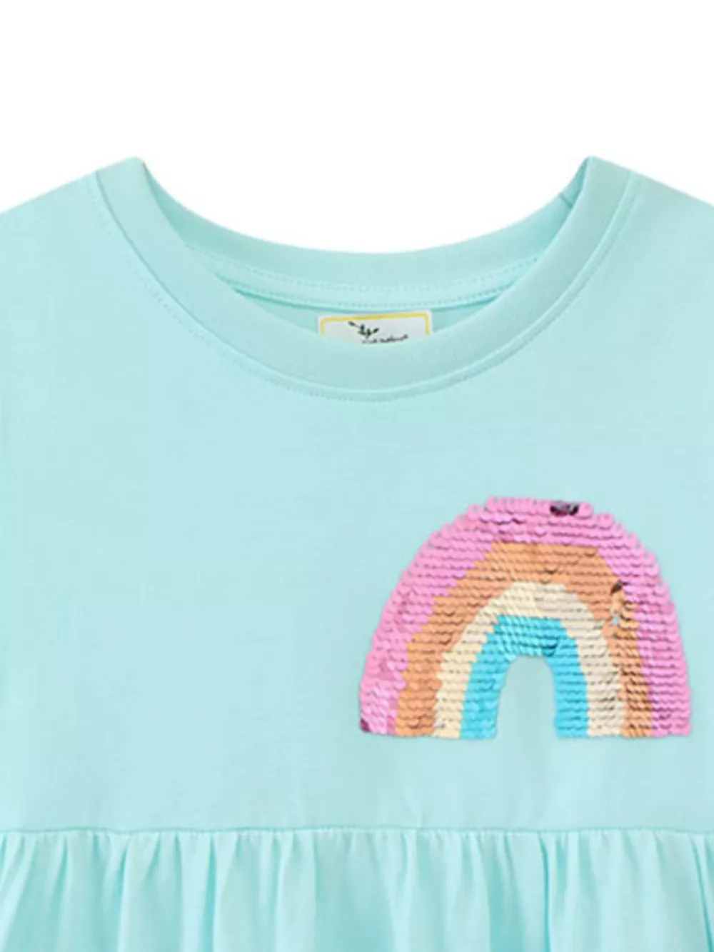 Children's Sequin Rainbow Casual Dress, image 2
