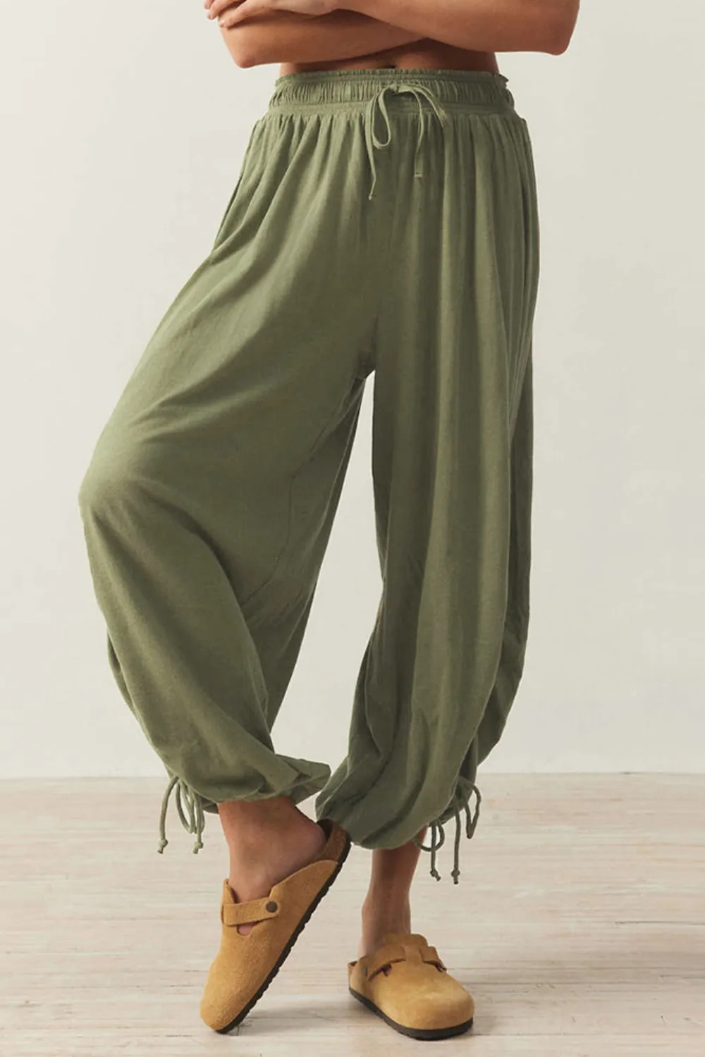 Drawstring Ruched Pants, image 9