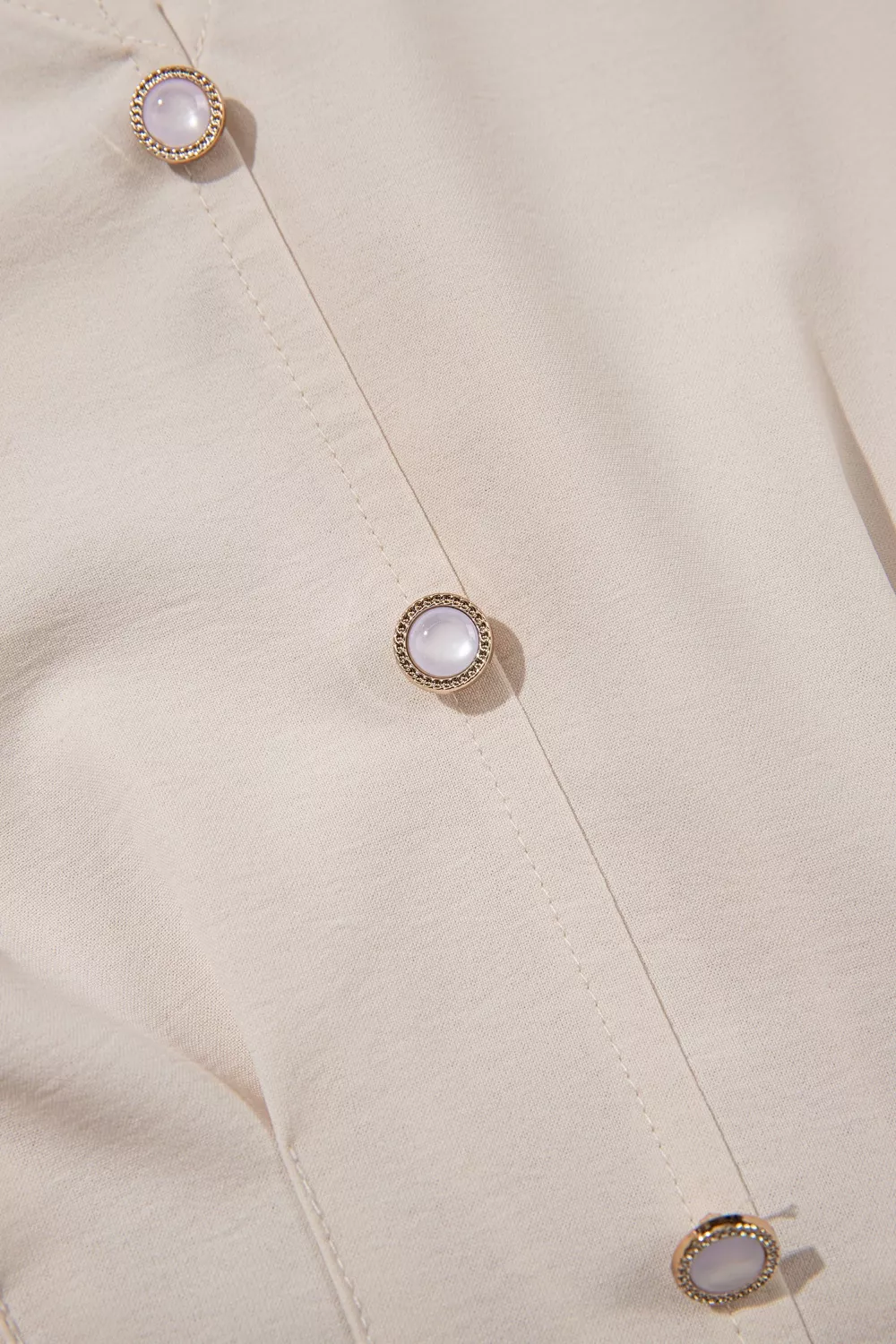 V Neck Long Sleeve Smocked Waist Elegant Blouse, image 8