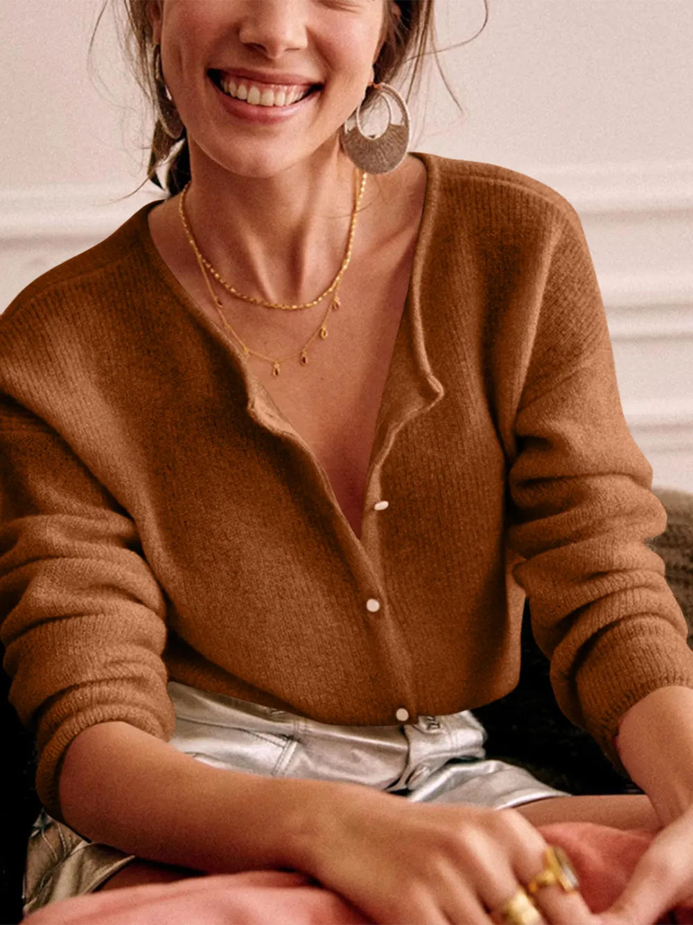Button Down Long Sleeve Sweater, image 9