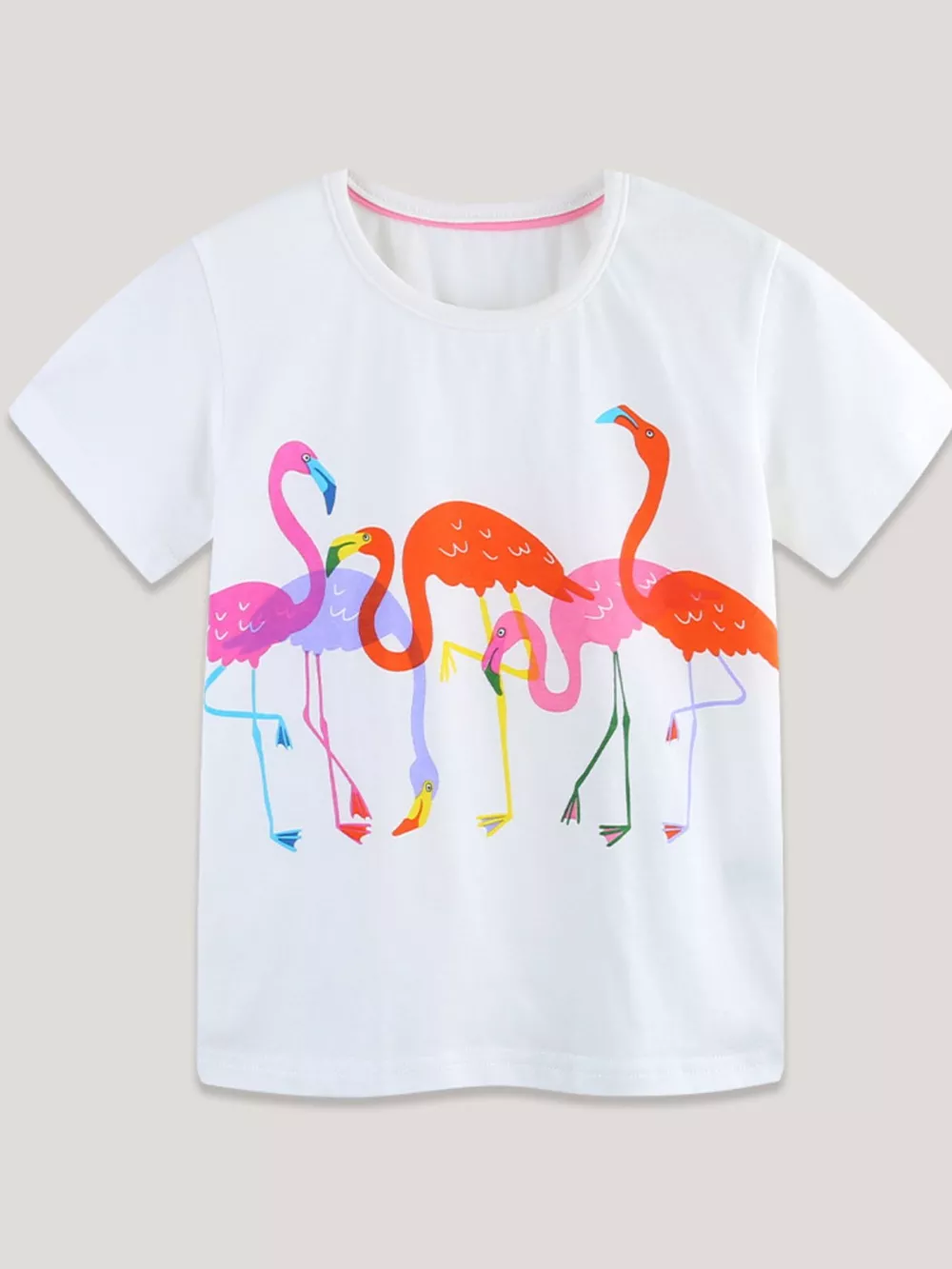 Children's Flamingo Print Short Sleeve T-Shirt, image 2