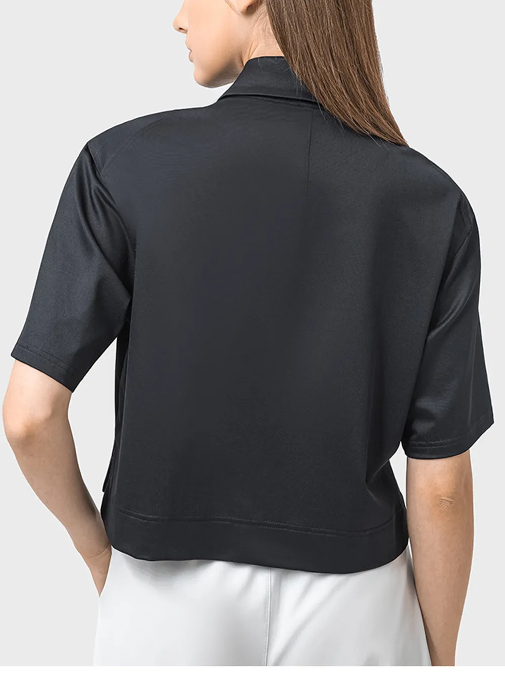 Half Button Short Sleeve Active T-Shirt, image 6