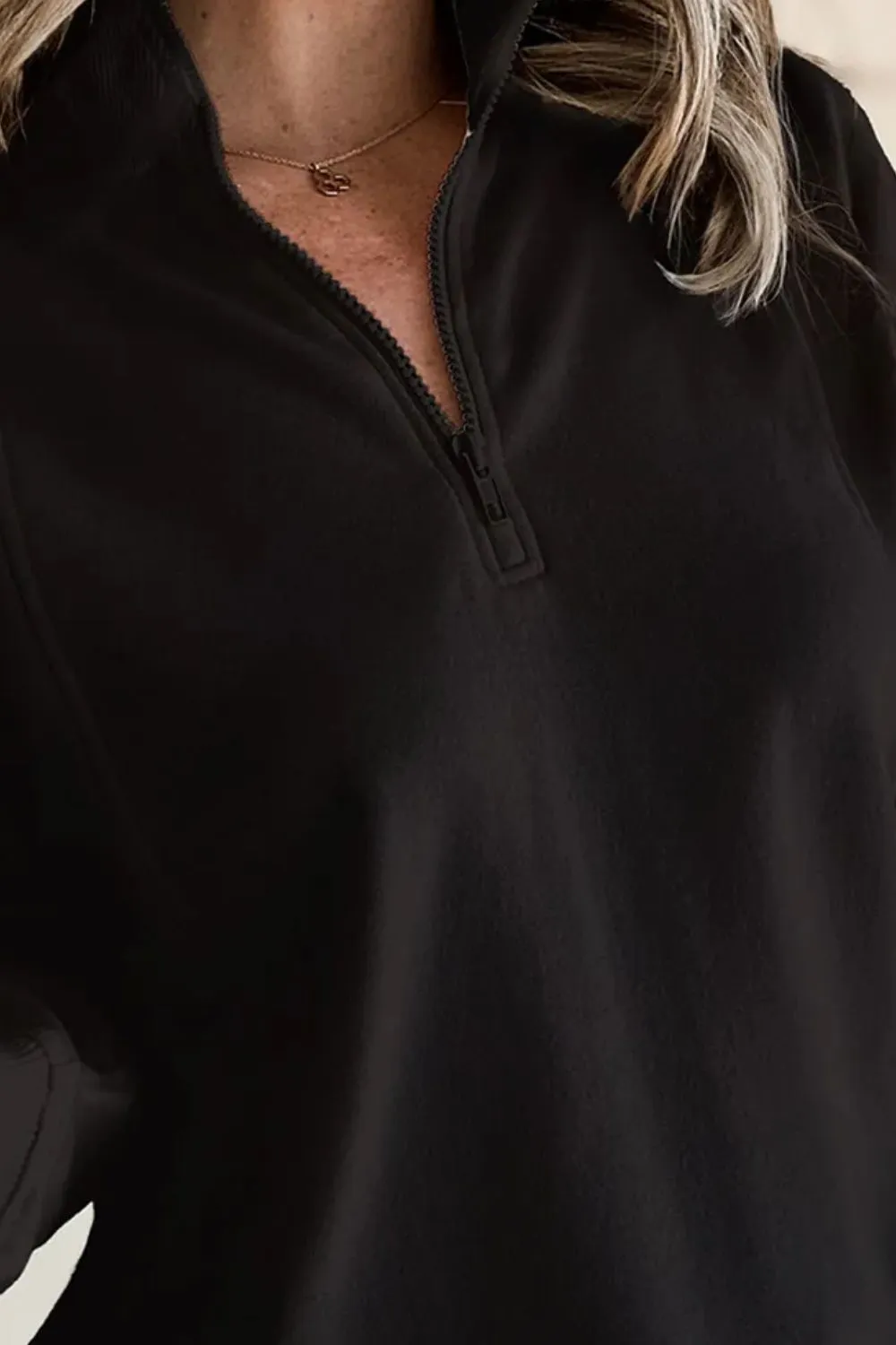 Half Zip Long Sleeve Sweatshirt, image 7