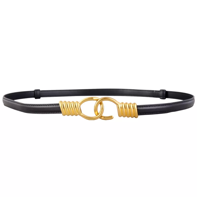 Hook Buckle Skinny Belt, image 3