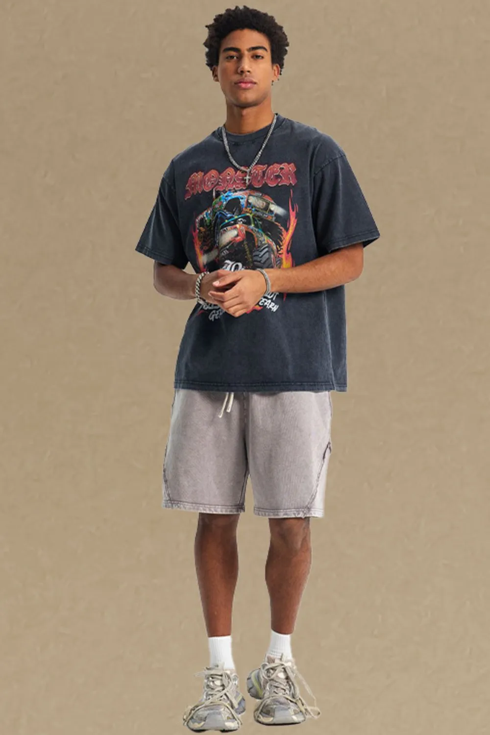 Men's Graphic Round Neck Half Sleeve T-Shirt, image 3