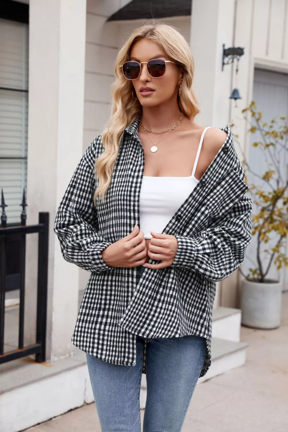 Casual Plaid Long Sleeve Shirt, image 23
