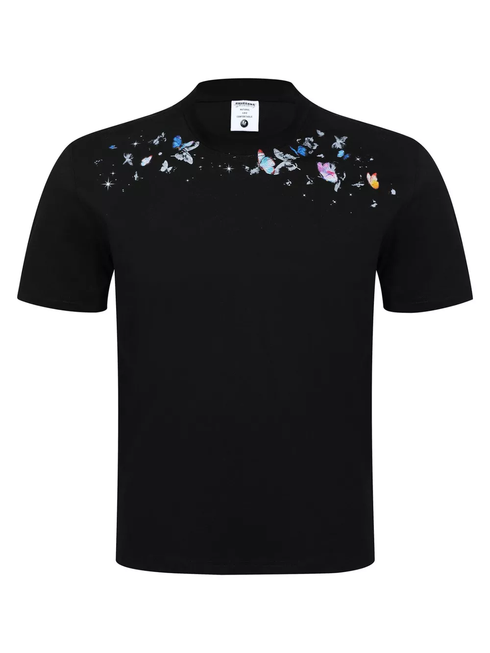 Men's Butterfly Graphic Round Neck T-Shirt