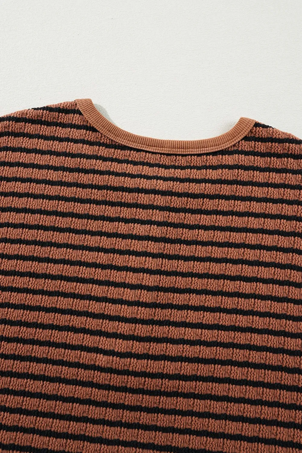 Striped Half Button Long Sleeve Blouse, image 5