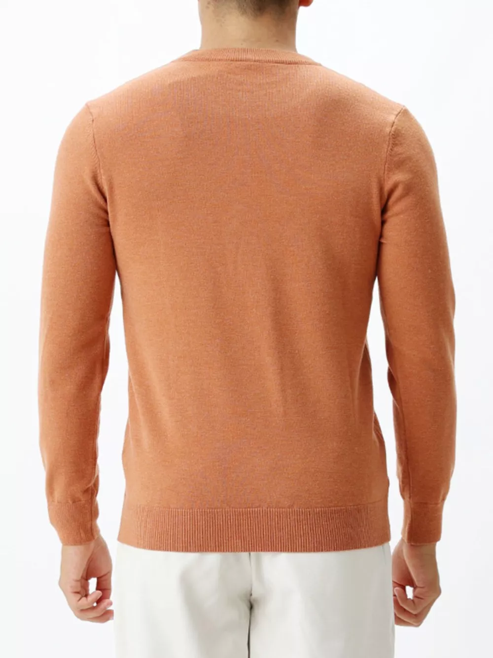 Men's Plus Size Classic Crew Neck Sweater, image 3
