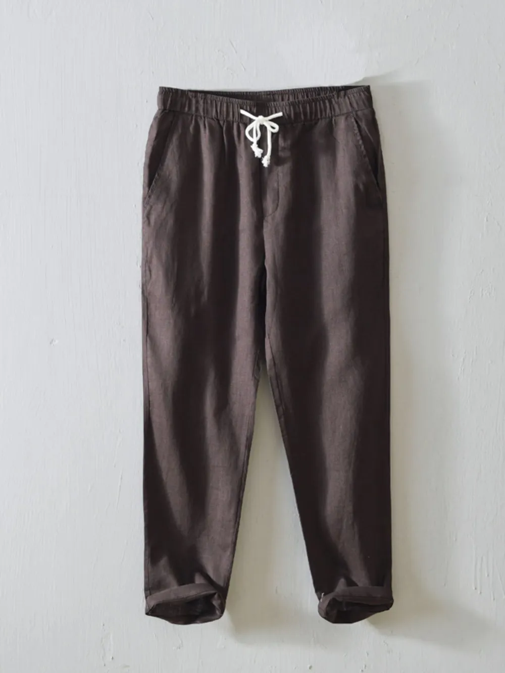 Men's Plus Size Drawstring Loose Fit Pants, image 3