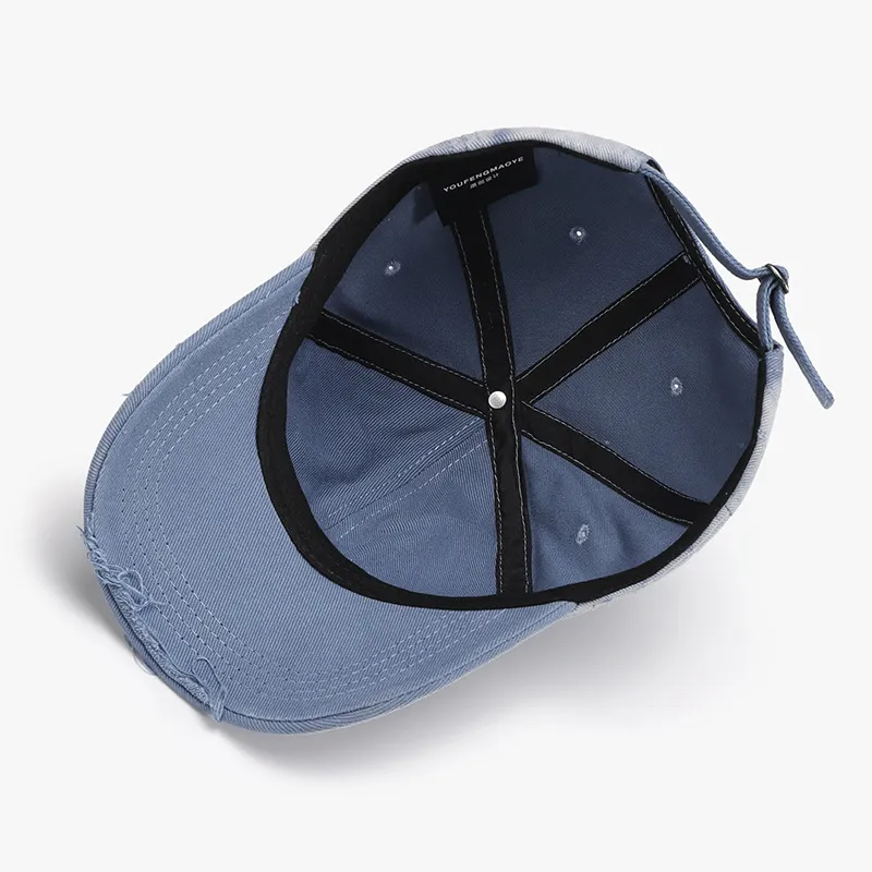 Distressed Adjustable Cotton Hat, image 3