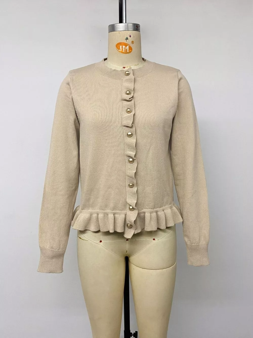 Ruffle Hem Button-Up Cardigan, image 11