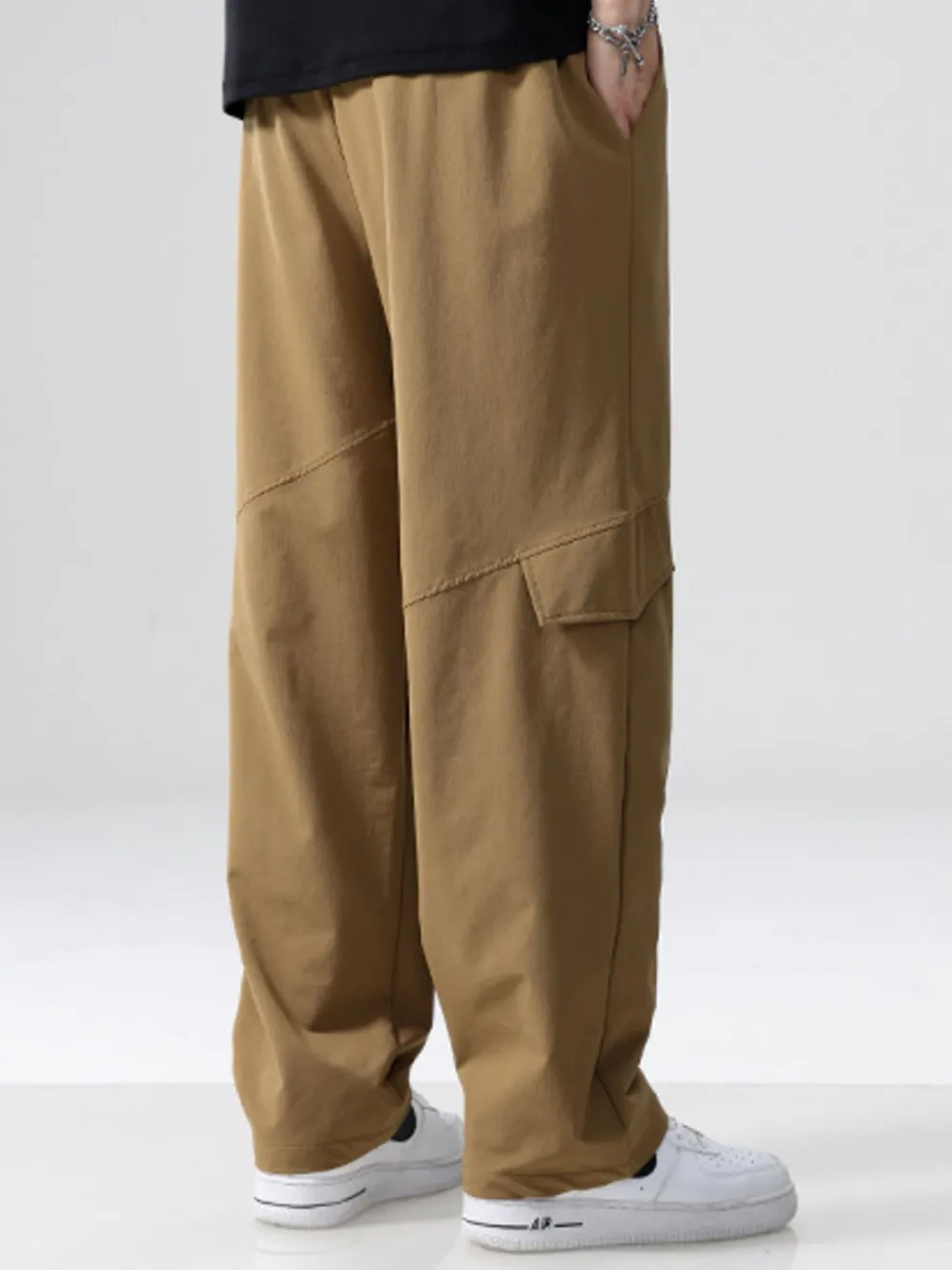 Men's Plus Size Straight Leg Cargo Combat Pants, image 8