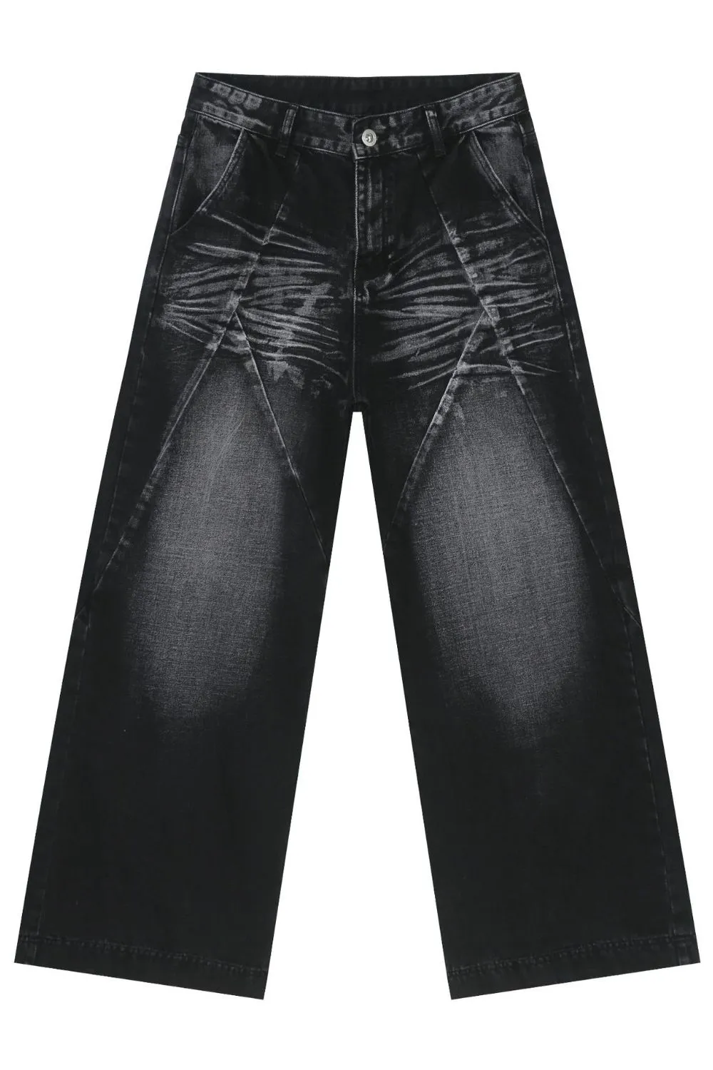 Men's Wide Leg Jeans with Pockets, image 5