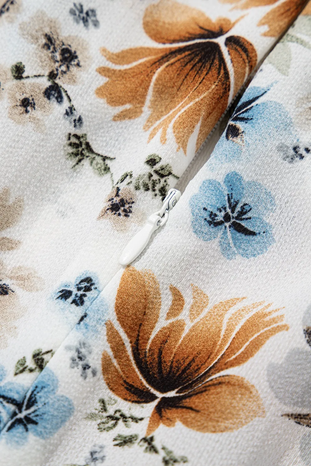 Floral Print Flounce Sleeve Midi Dress, image 12