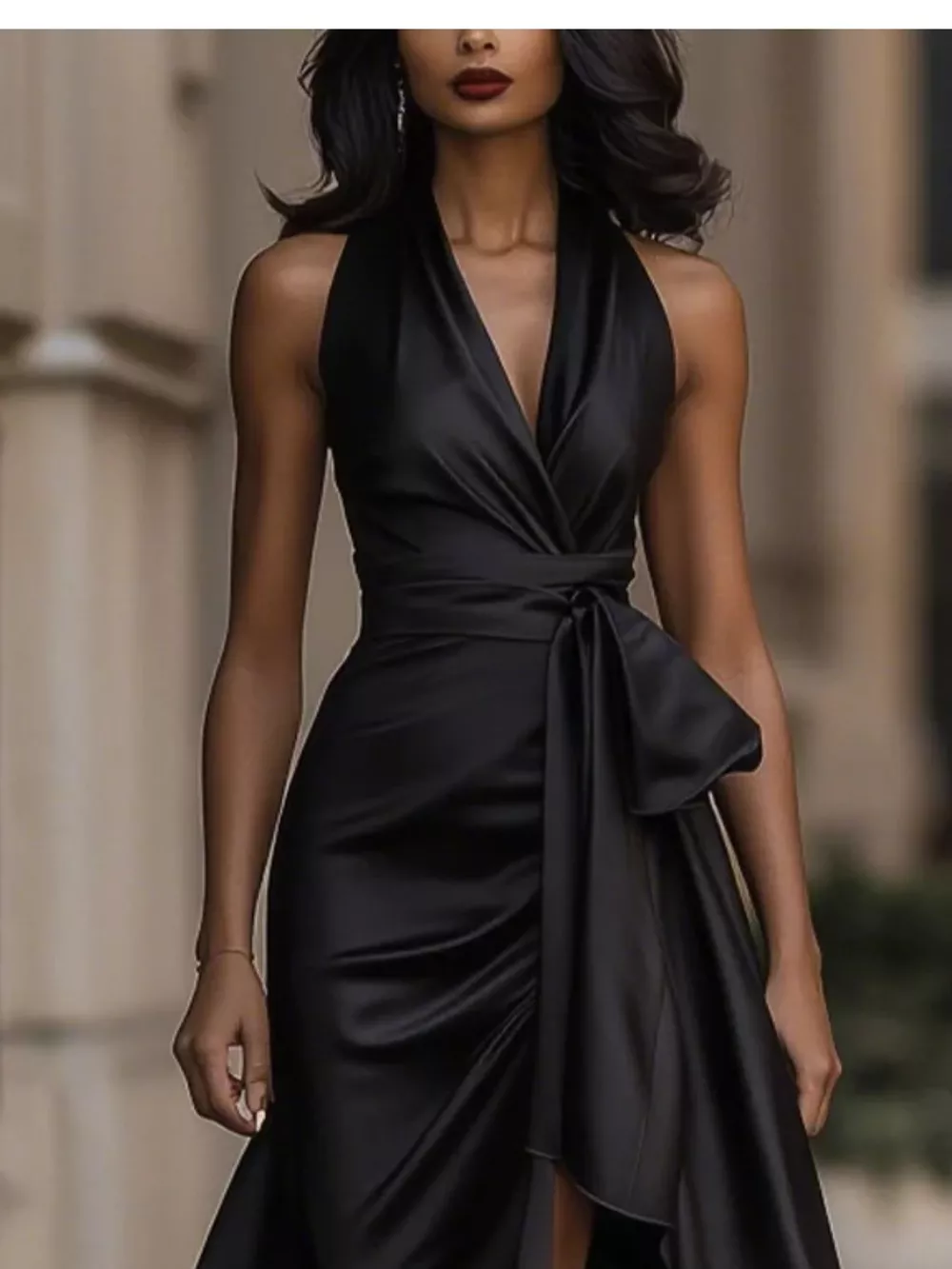 Ruffled Halter Neck Maxi Dress, image 18