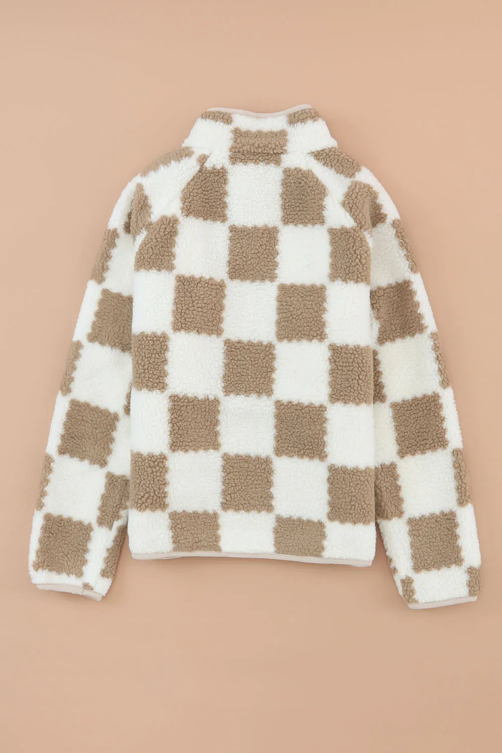 Checkered Snap Down Long Sleeve Jacket, image 5