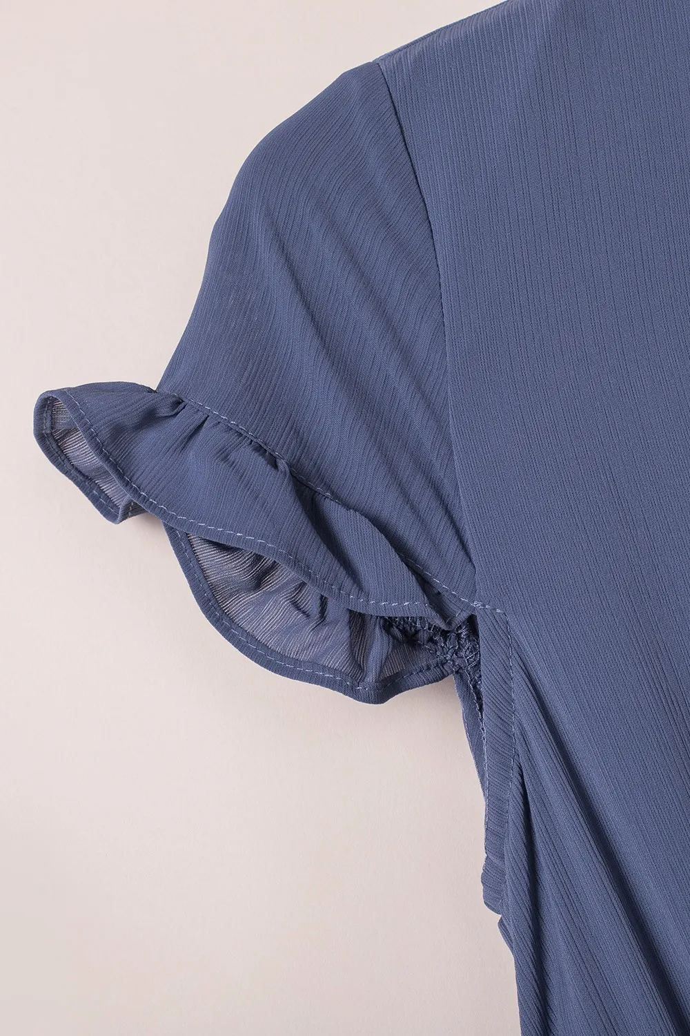 Tie-Front Mini Dress with Smocked Waist, image 20