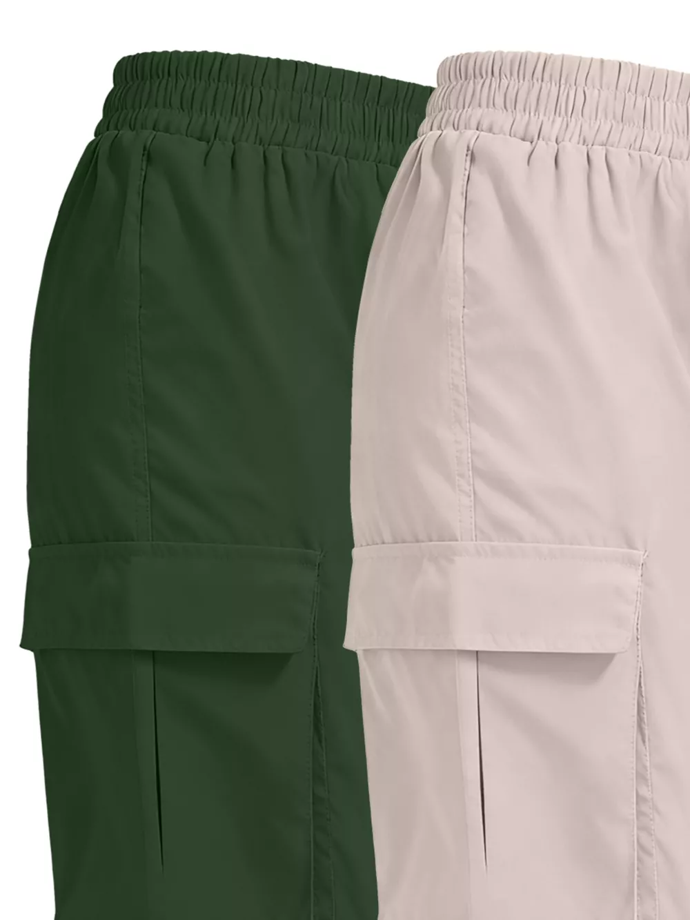 2 Piece Elastic Waist Cargo Pants, image 11