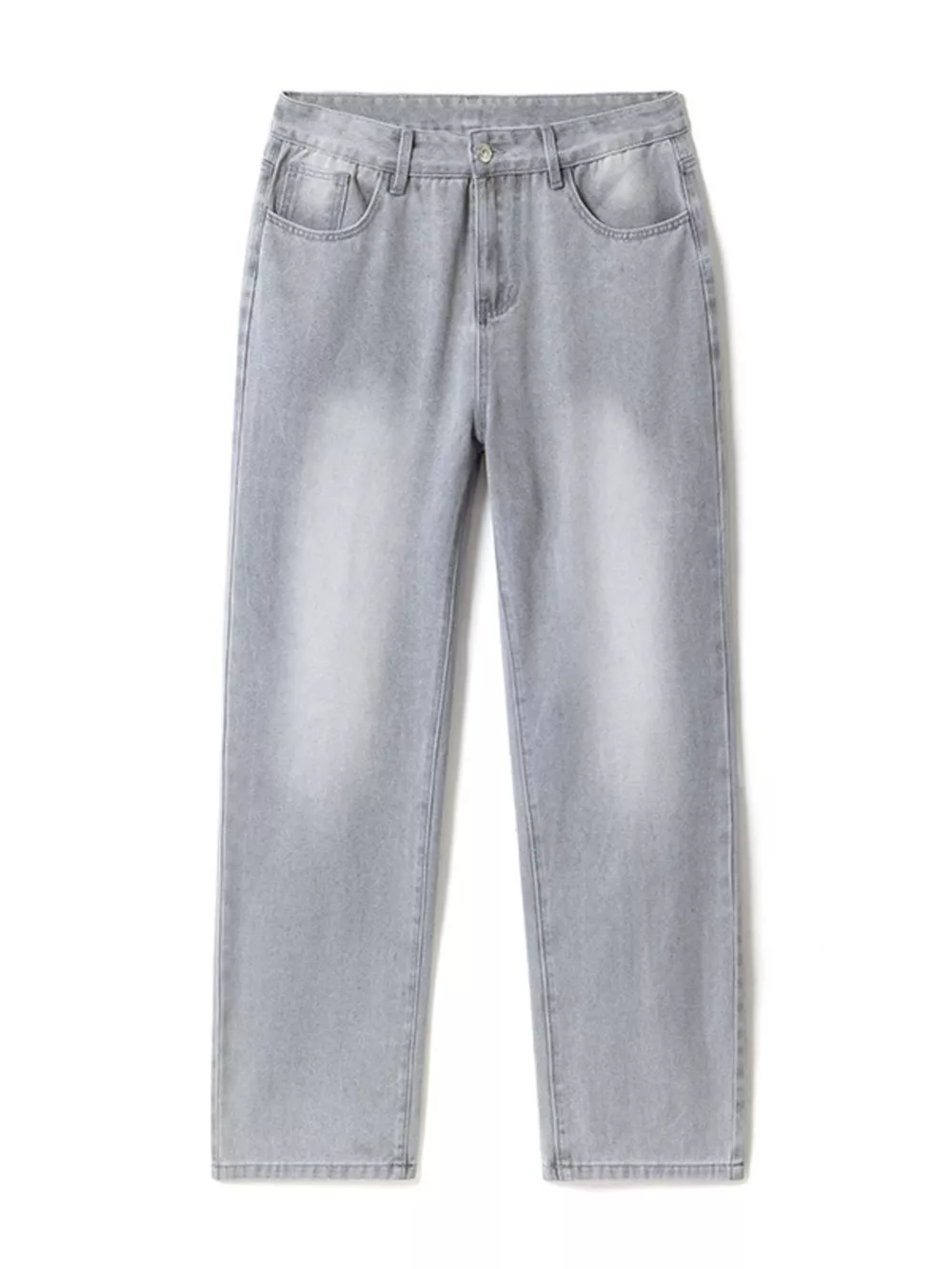 Men's Vintage Wash Wide Leg Jeans, image 4