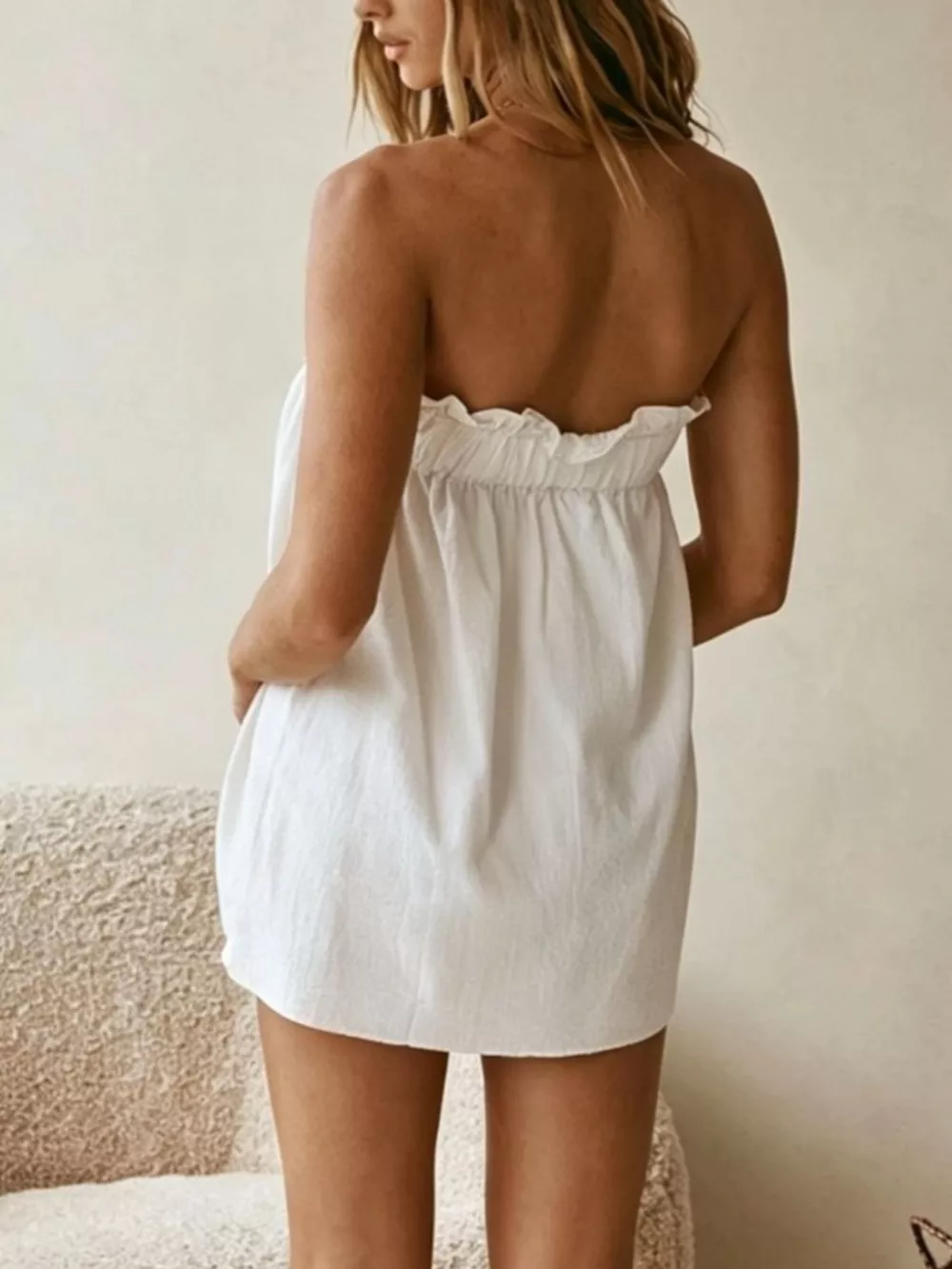 Full Size Strapless Top and High-Waisted Skirt Set Plus Size, image 5