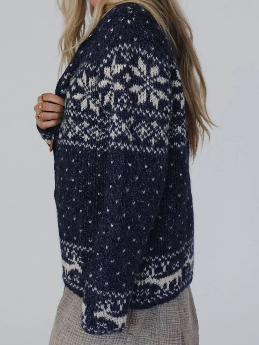 Zip Up Long Sleeve Cardigan, image 5