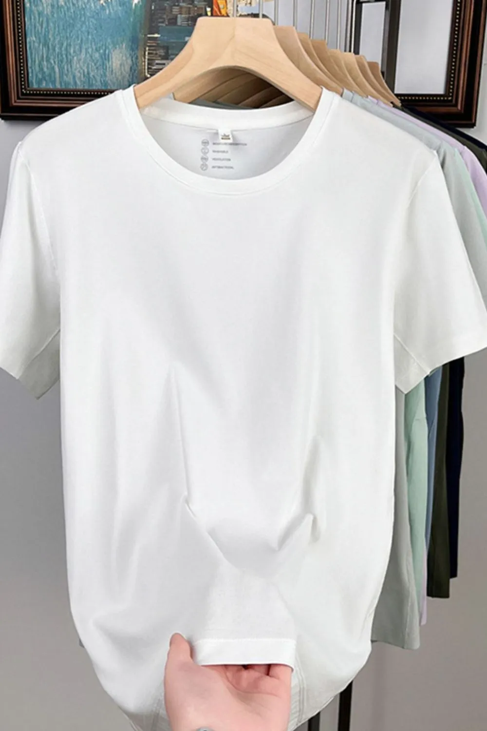 Men's Full Size Round Neck Short Sleeve T-Shirt Plus Size, image 4