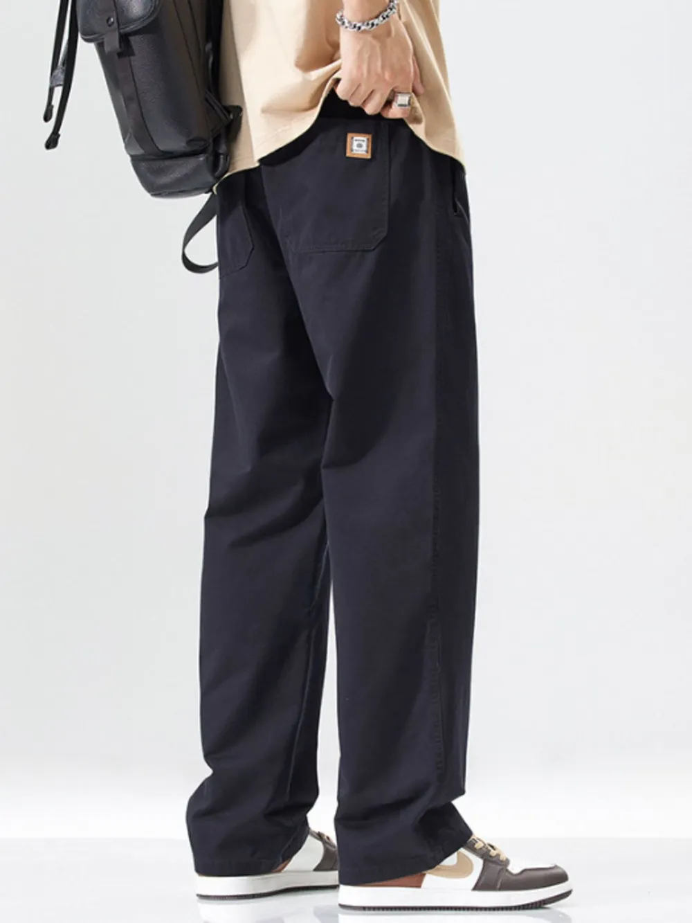 Men's Full Size Wide Leg Casual Pants Plus Size, image 2