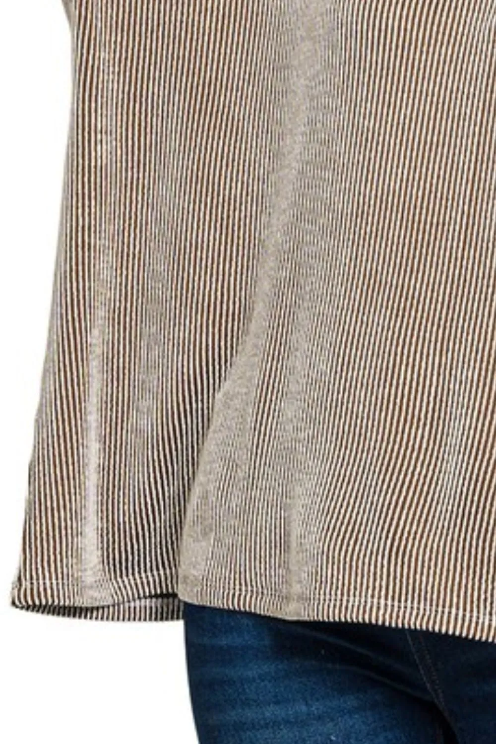 Corded Rib Oversized Short Sleeve Top, image 3