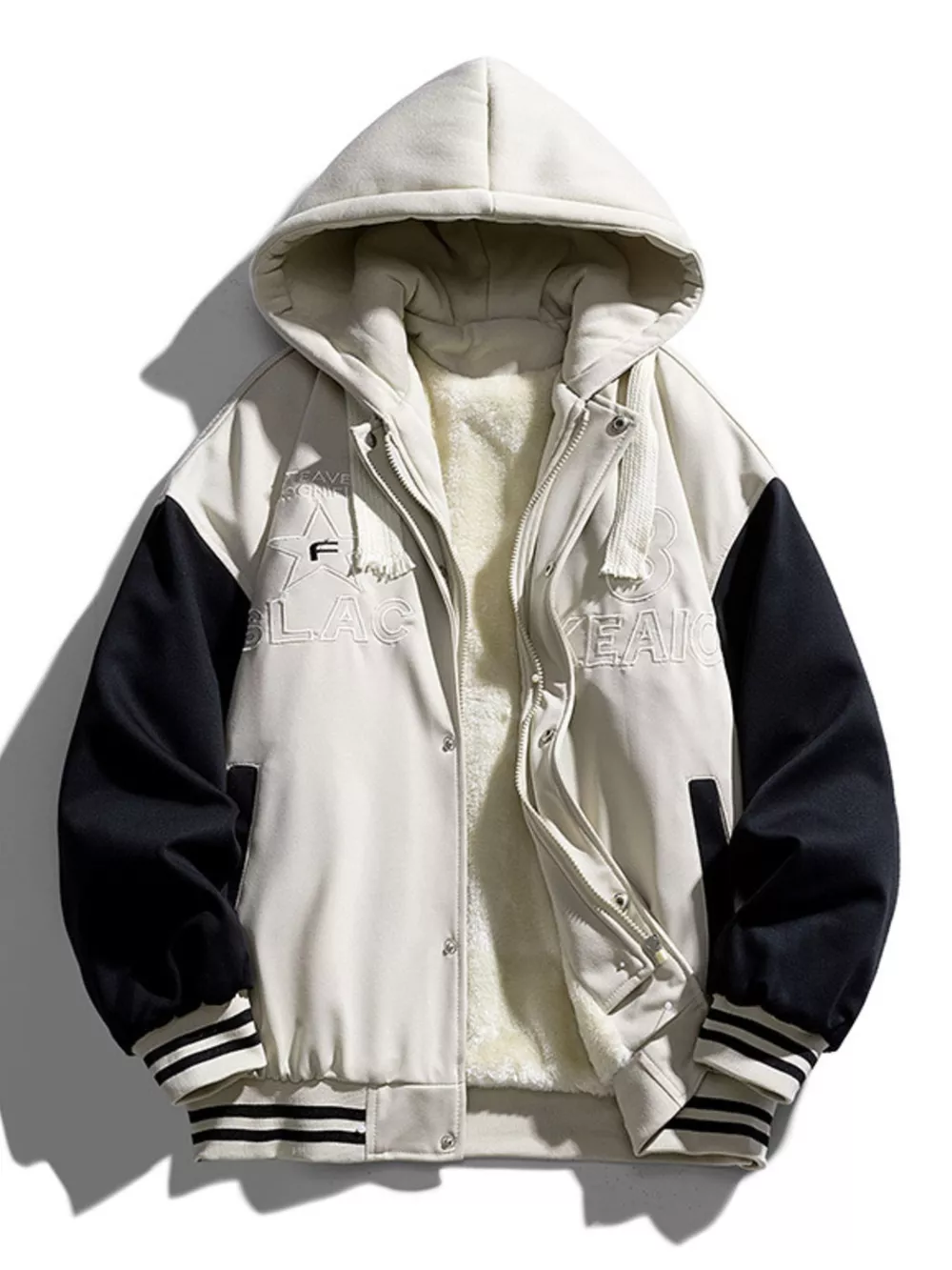 Men's Full Size Zip Up Hooded Jacket Plus Size, image 4