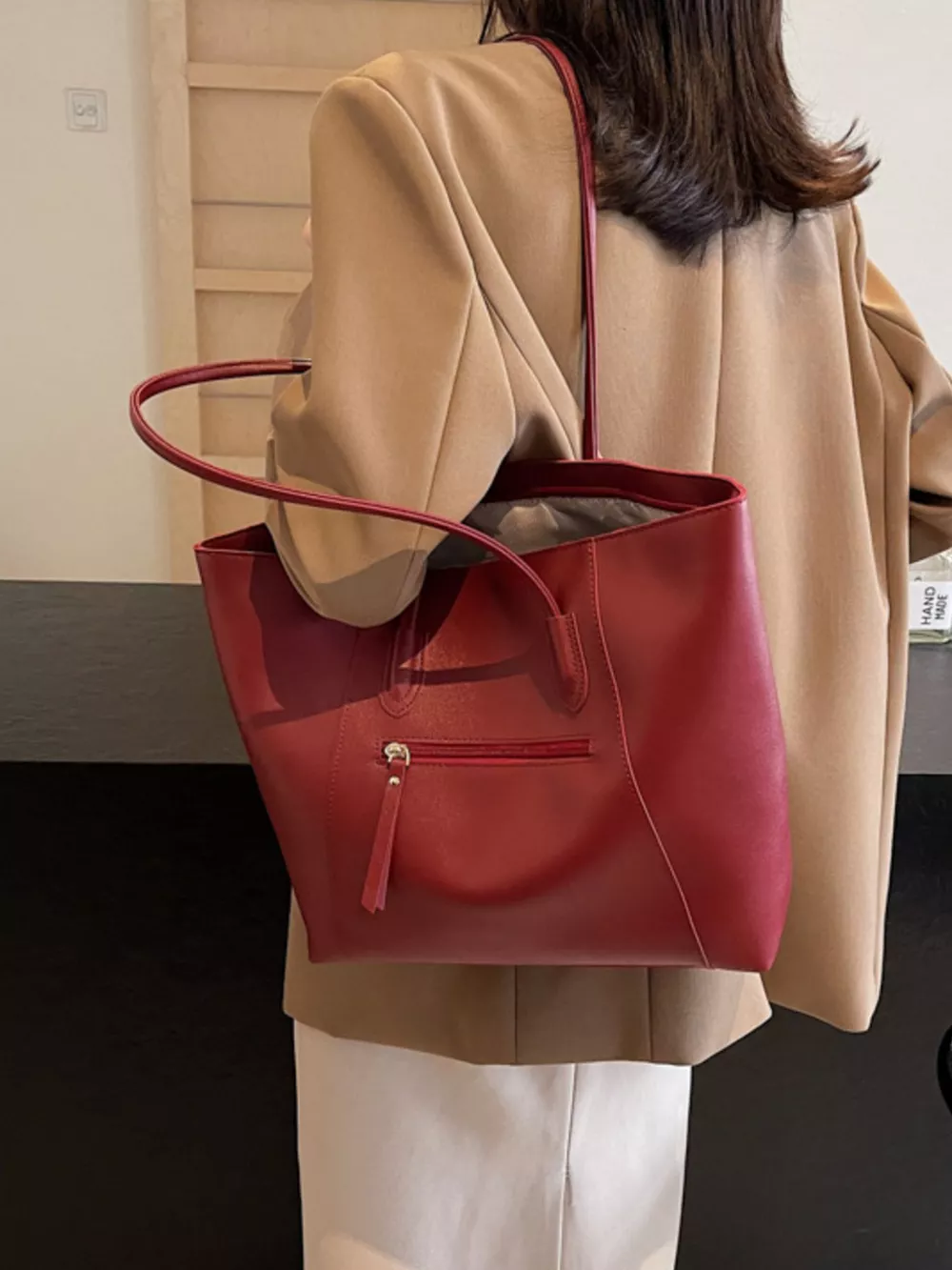PU Leather Tote Bag, image 6