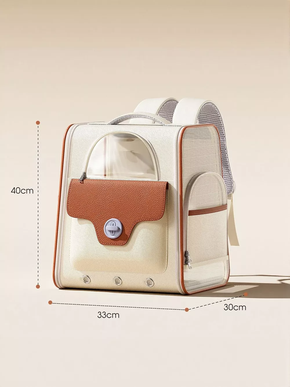 Portable Breathable Pet Carrier Backpack, image 3
