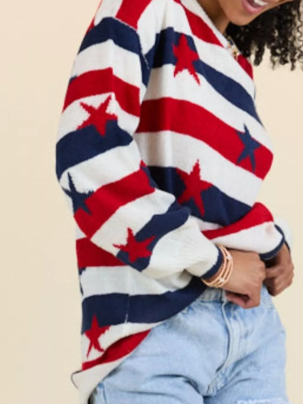 Stars and Stripes Long Sleeve Sweater, image 16