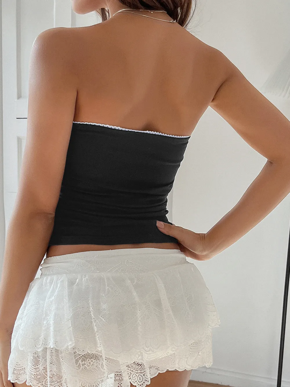 Bow Detail Tube Top, image 4