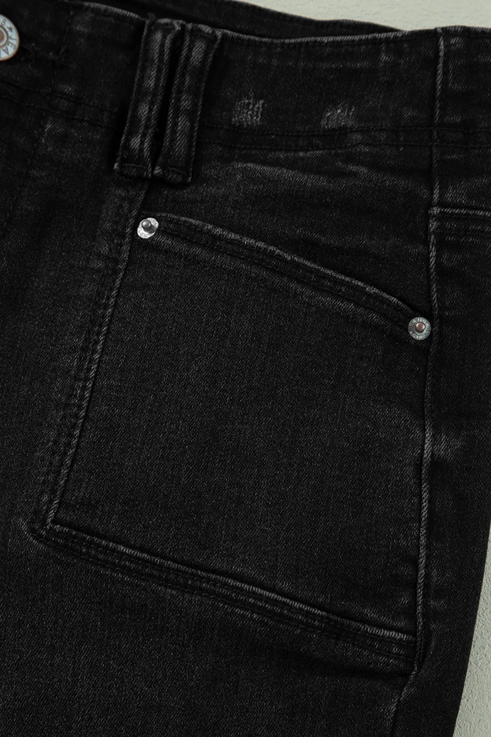 High-Waisted Wide-Leg Vintage Wash Jeans, image 9