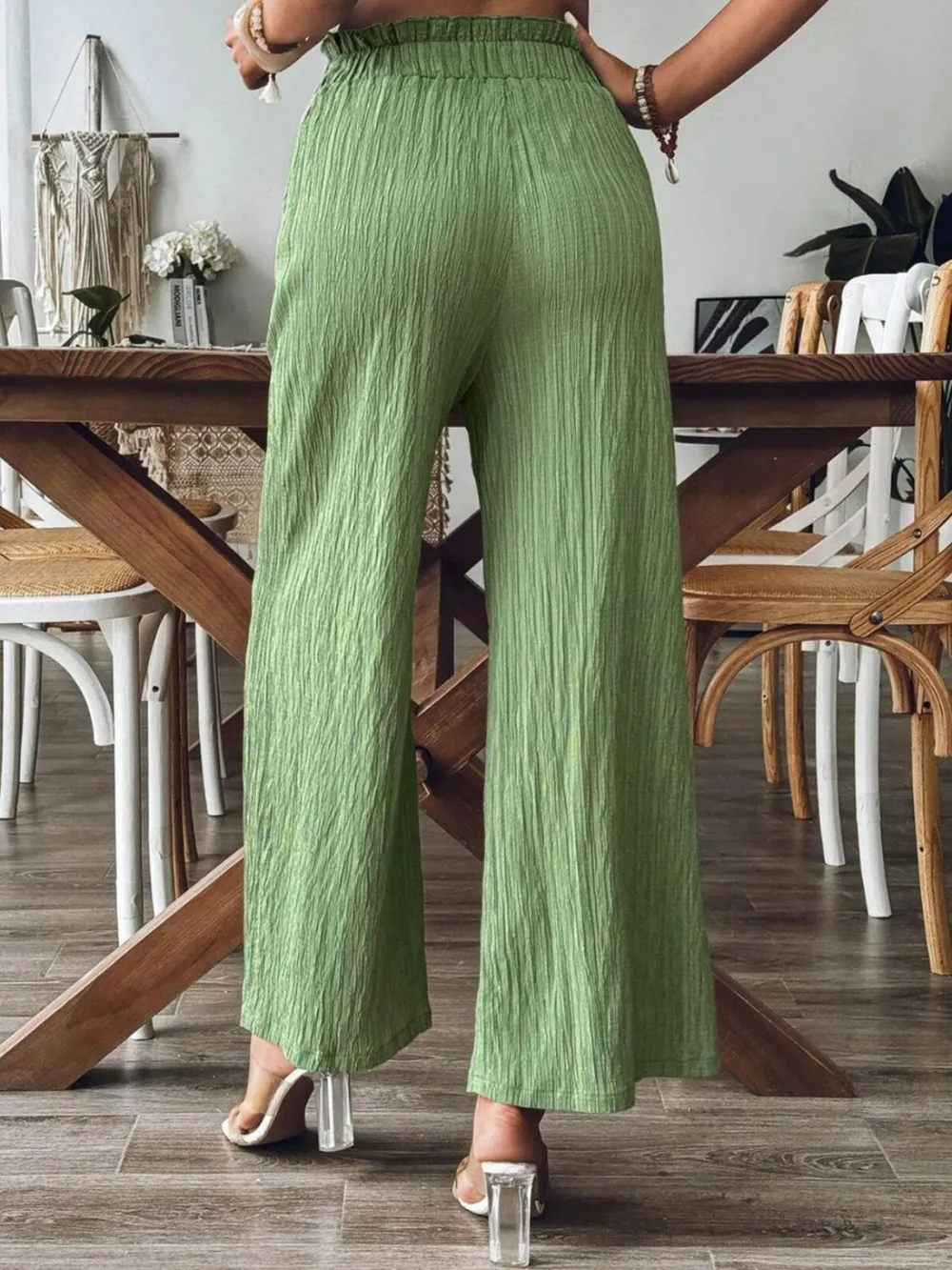 Frill Wide Leg Pants, image 4