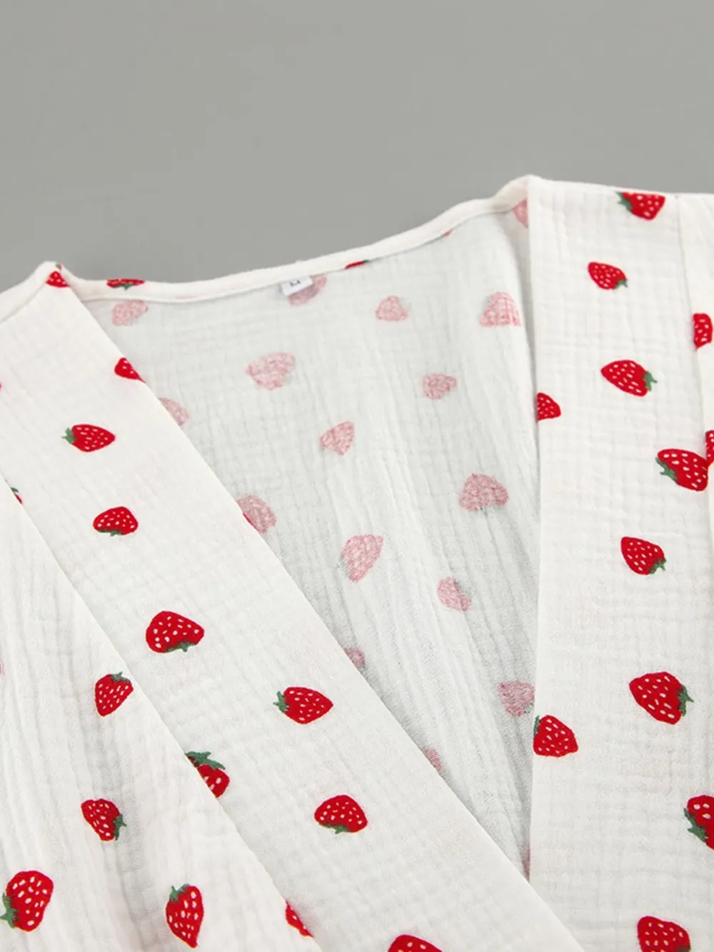 Strawberry Print Long Sleeve Mini Dress, image 7