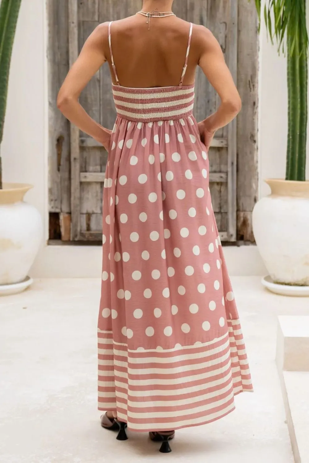 Polka Dot Square Neck Cami Dress, image 8