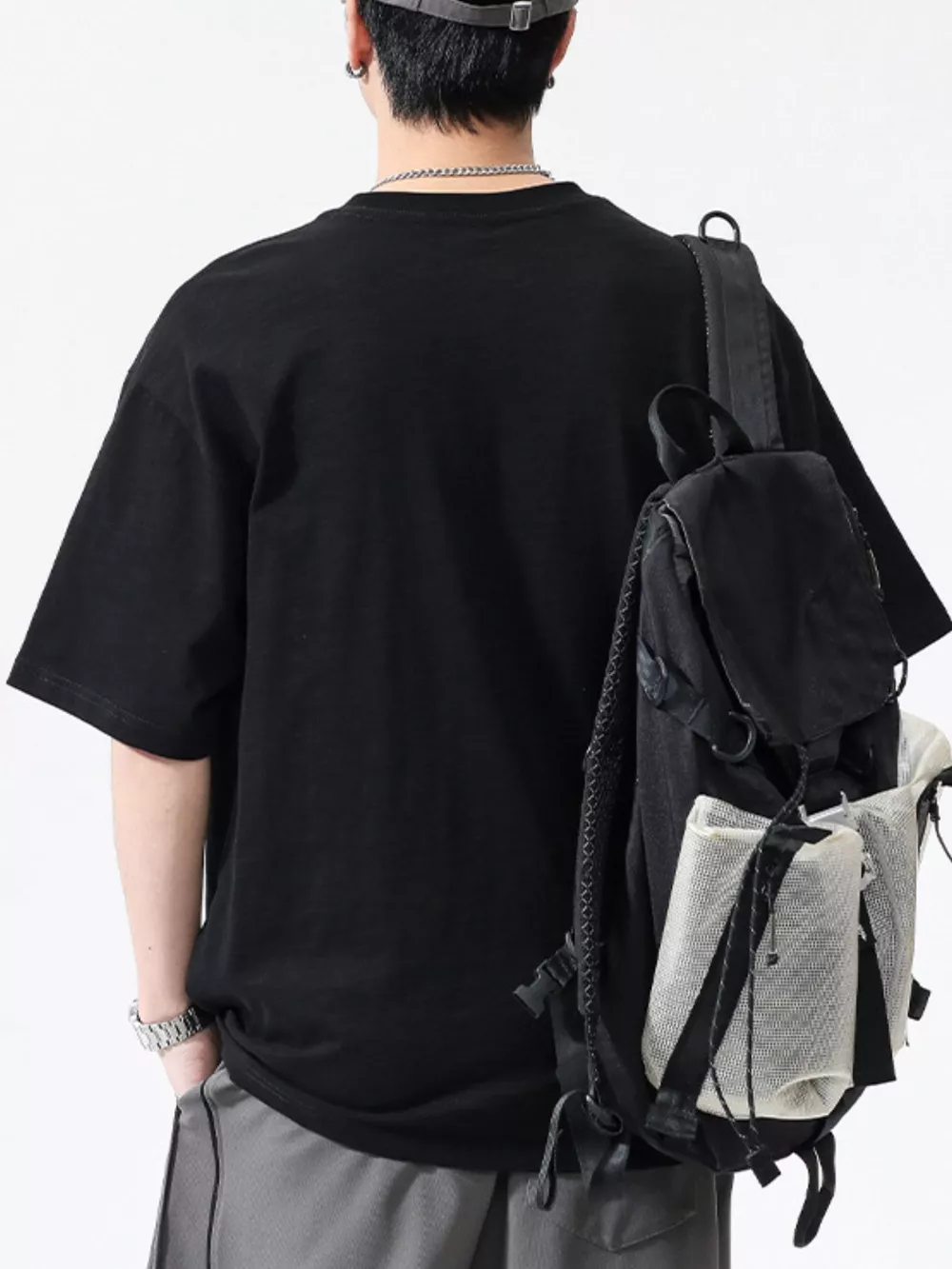 Men's Plus Size Round Neck Half Sleeve T-Shirt, image 5