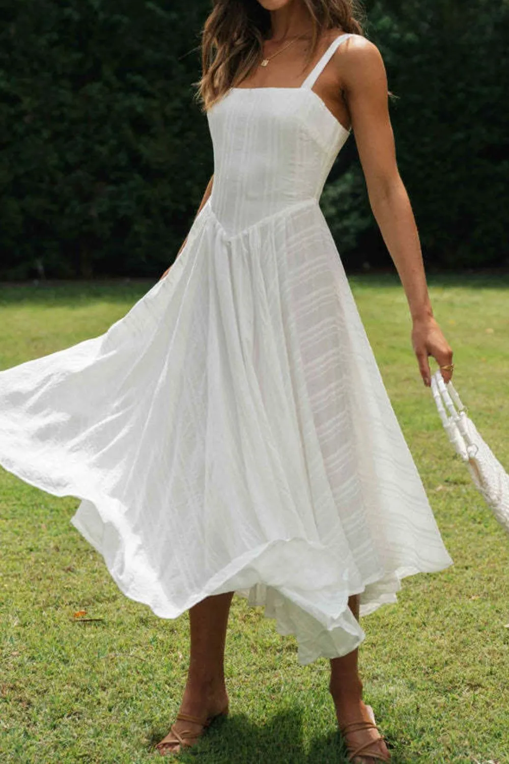 Square Neck Midi Cami Dress, image 2