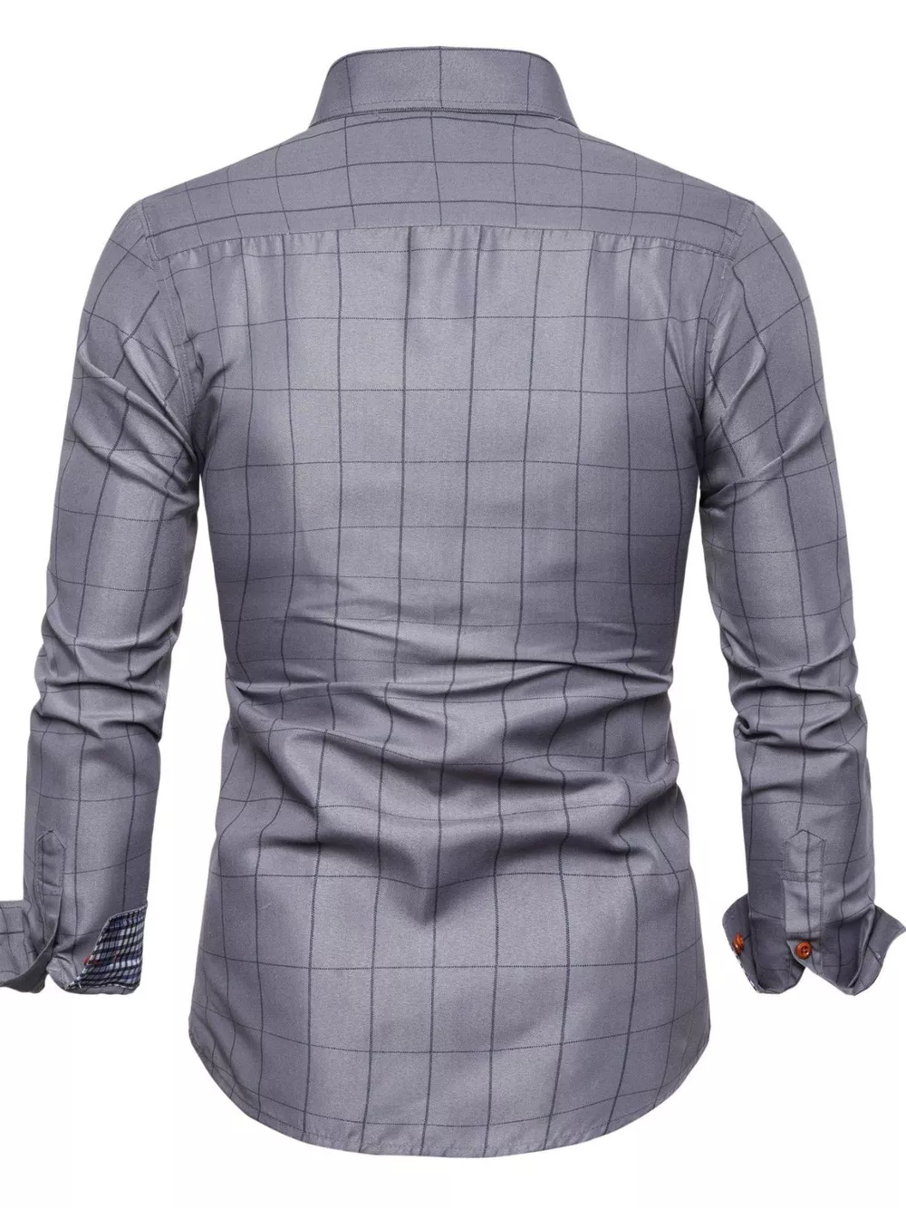 Men's Plus Size Classic Plaid Button-Down Shirt, image 2