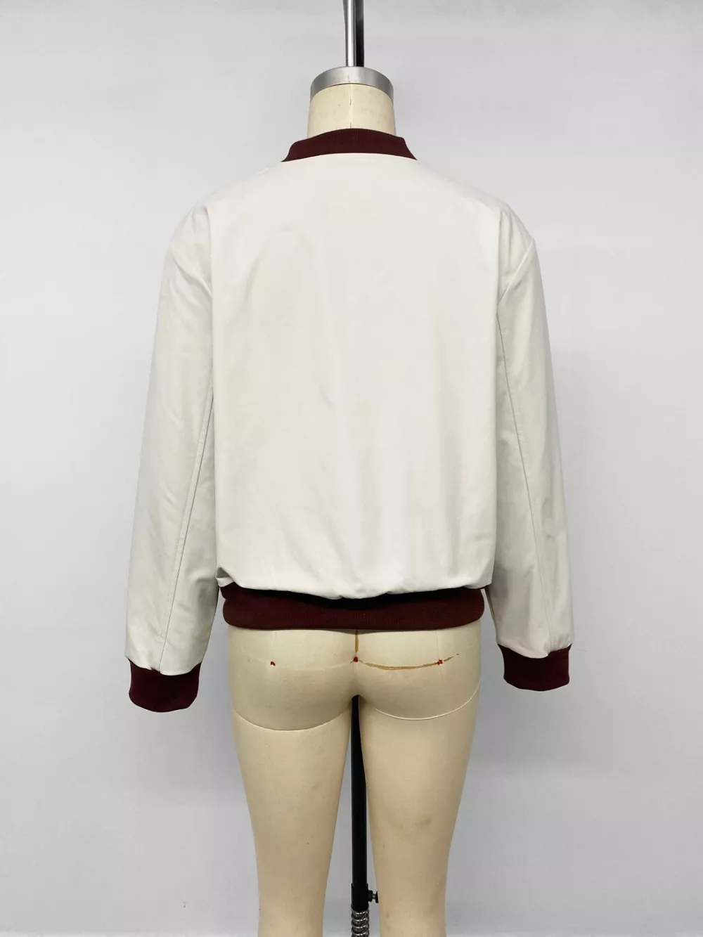 Contrast Trim Zip Up Jacket, image 8