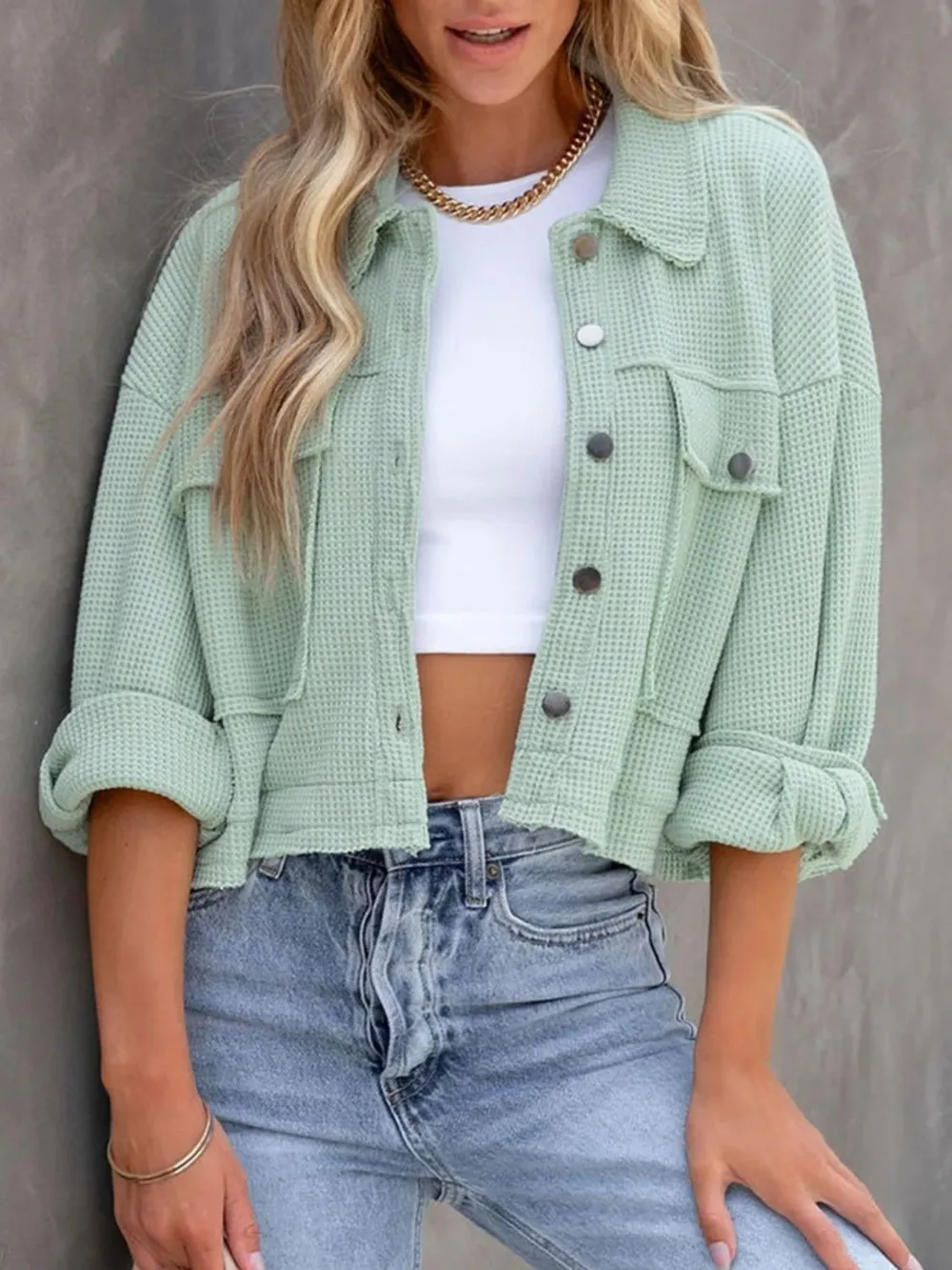 Button Up Long Sleeve Jacket, image 10