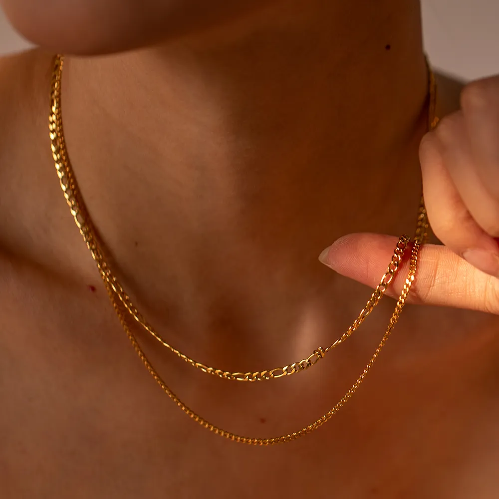 Stainless Steel Double-Layered Necklace, image 7