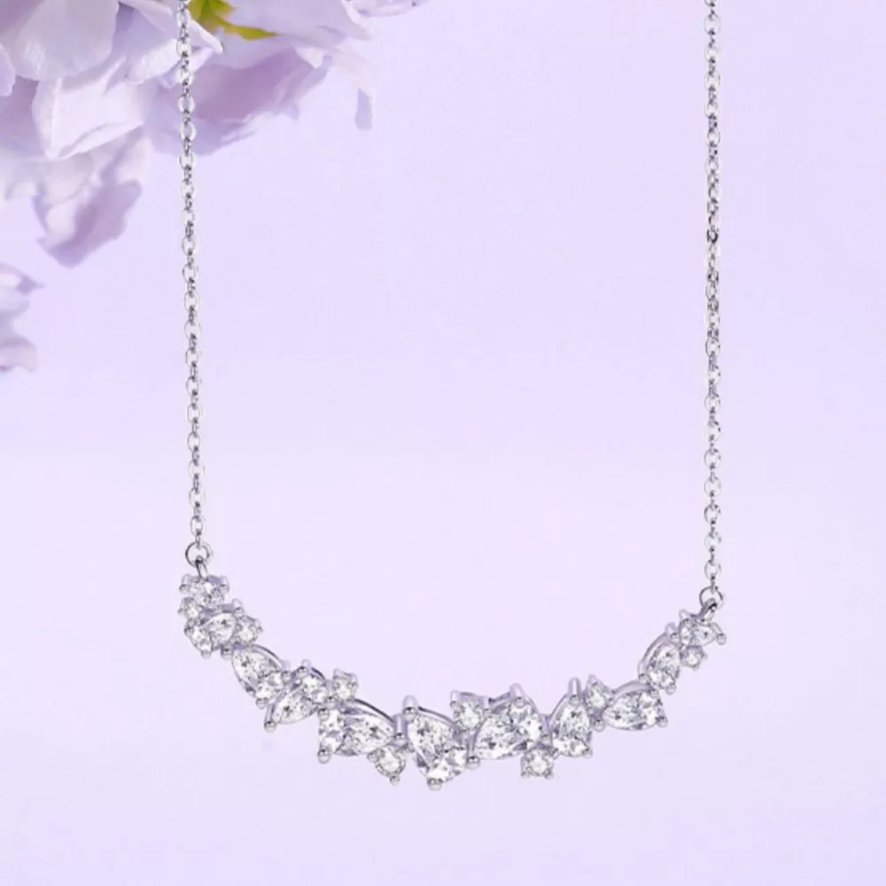 925 Sterling Silver Zircon Necklace