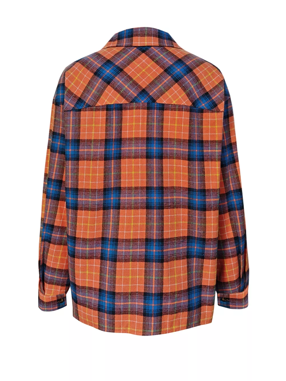 Plaid Button-Up Long Sleeve Shirt, image 6