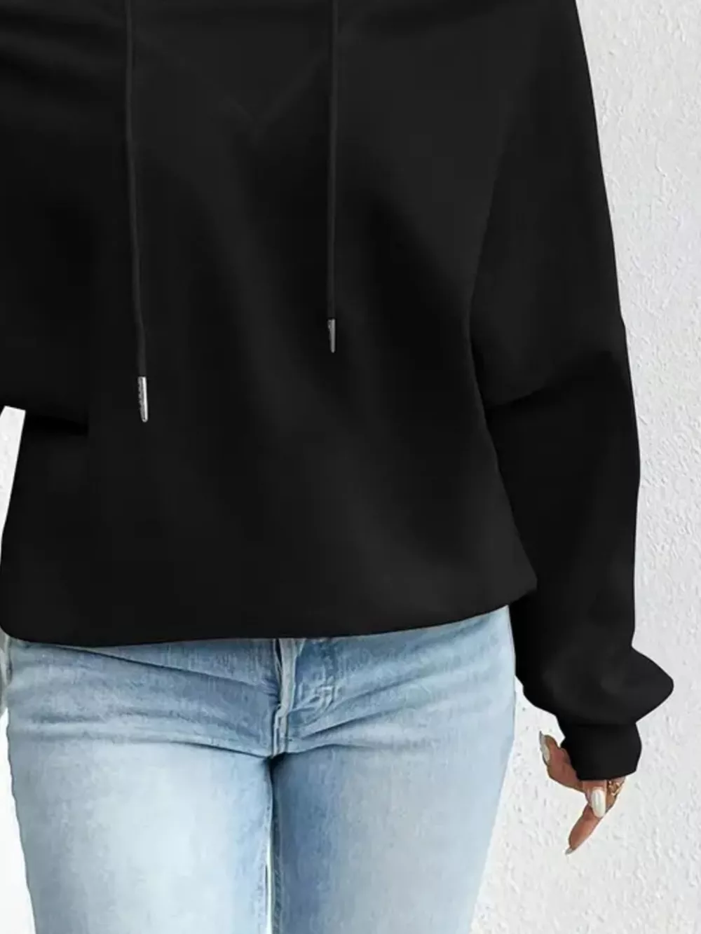 Full Size Off-Shoulder Drawstring Long Sleeve Top Plus Size, image 6