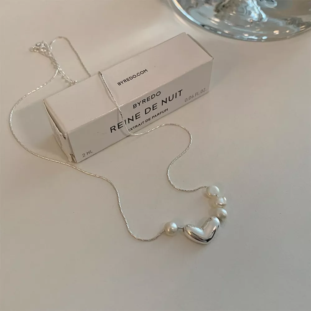 Heart & Pearl Accent Necklace