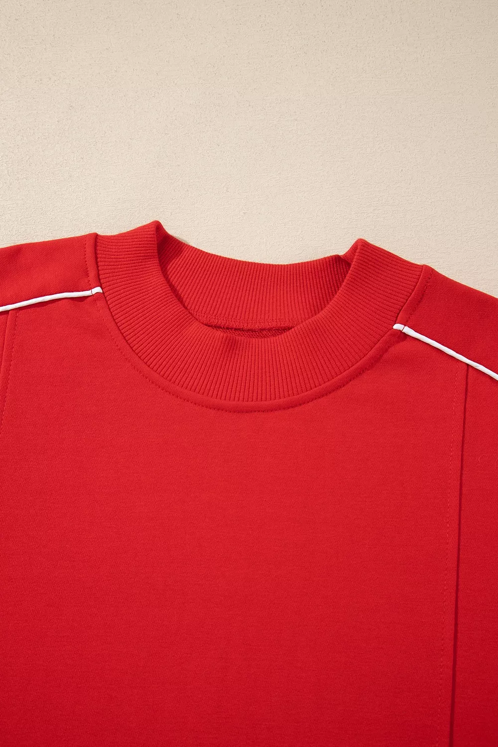 Stand Neck Long Sleeve Regular Fit Sweatshirt, image 7