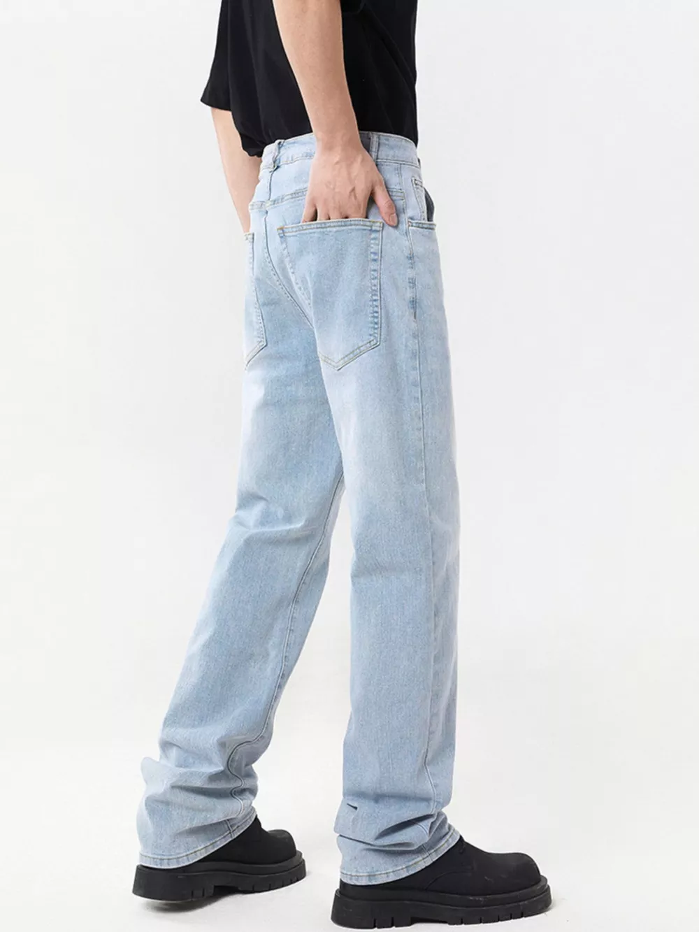 Men's Full Size Wide Leg Jeans Plus Size, image 2